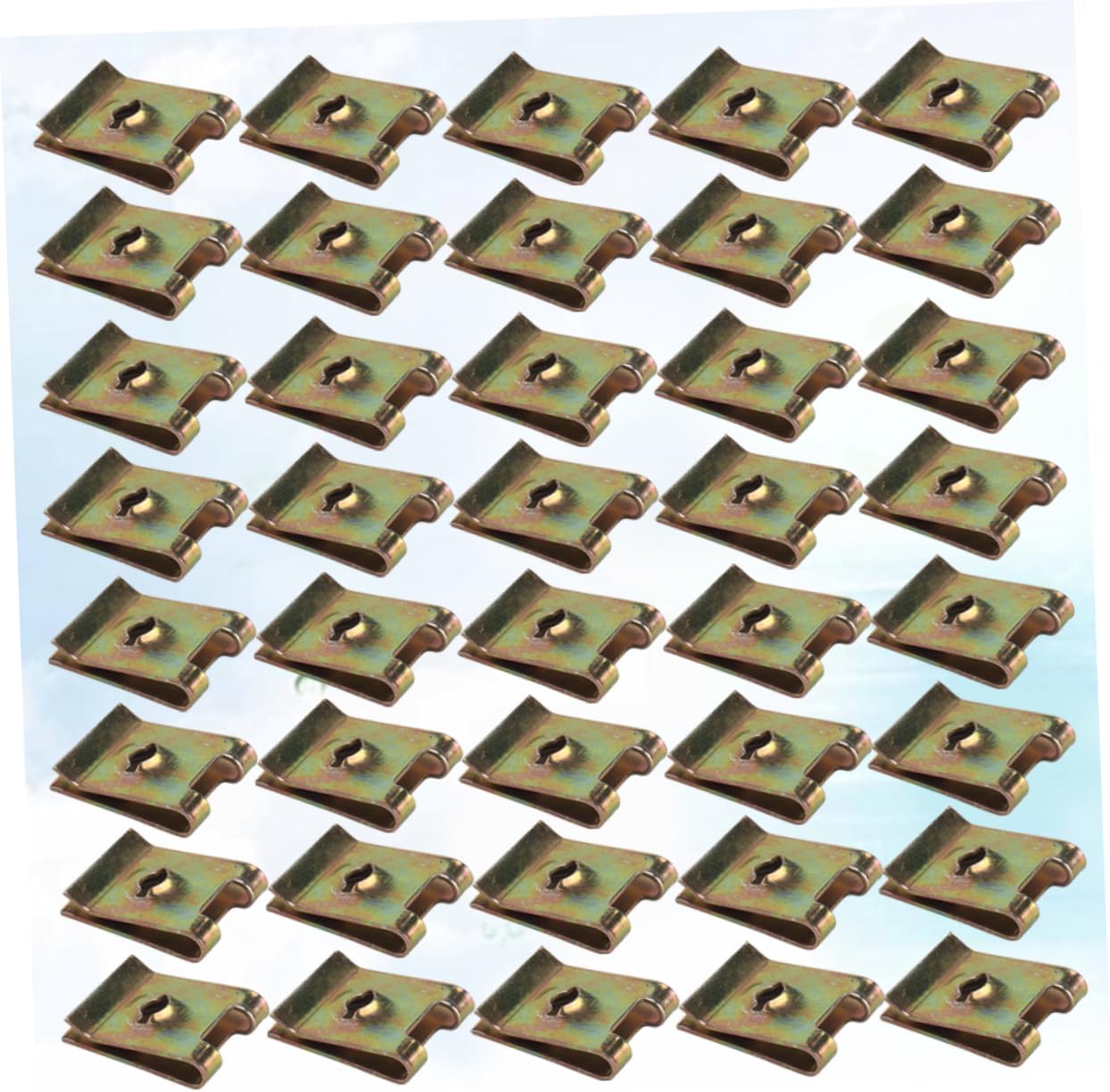 VALICLUD 150 Pcs U Clips Nut Spire u Clip Car Nuts Automotive Nuts and Bolts Screw Self-tapping Motorcycles Self-tapping Nuts Reed Nuts U Nut Clips Spring Spire Clips Galvanized Fastener