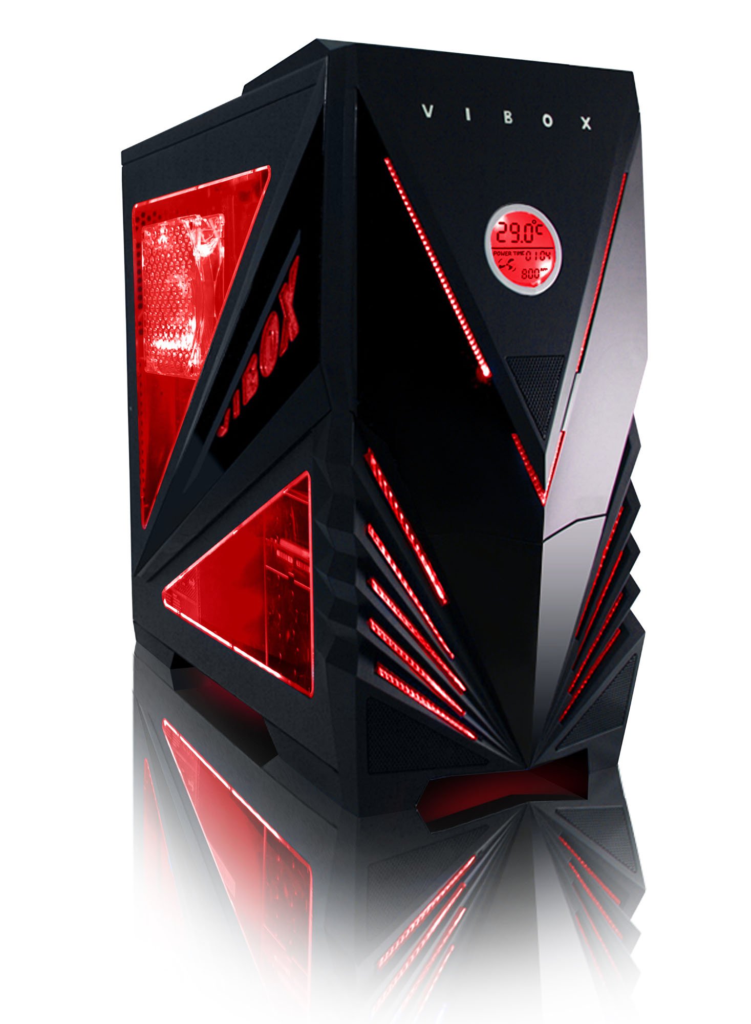 VIBOX Inferno 10 PC Gaming Computer con War Thunder Voucher di Gioco, Windows 10 OS (4,5GHz Intel i7 Quad-Core Processore, Nvidia GeForce GTX 1060 Scheda Grafica, 32GB DDR4 3000MHz RAM, 2TB HDD)