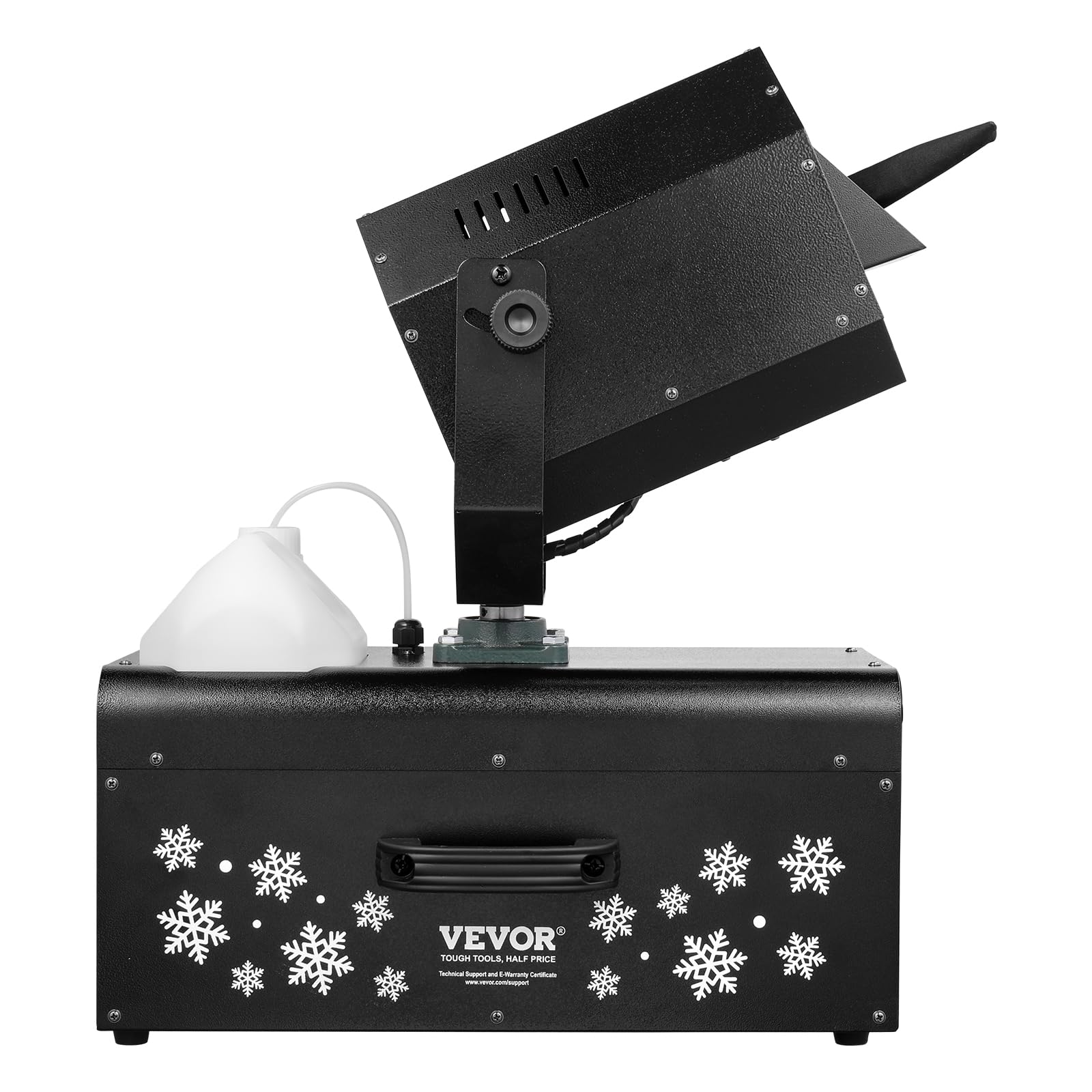 VEVOR Macchina per Neve 2000 W, Macchina Oscillante per Produrre Neve, Macchina per Fiocchi Neve con Telecomando Cablato e Wireless Serbatoio 5 L, Macchina Neve Finta per Feste di Natale Matrimoni