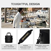 Vista 8 de SPARTER Enfriador suave portátil de 12 latas, IP68 Tizip cremallera a prueba de fugas para camping, pesca, playa, aire libre, hielera aislada
