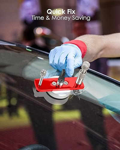 Miniatura 9 de Kit de reparación de puente de lentes de acero inoxidable, inyector profesional de puente de reparación de parabrisas, herramienta automotriz para