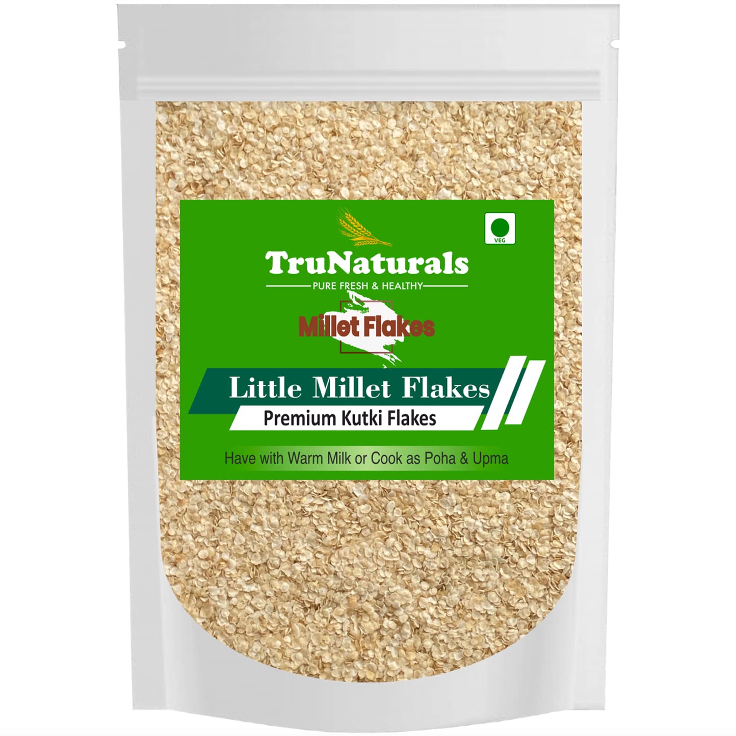 TruNaturals Little Millet flakes for breakfast 550g | Siridhanya millet cereal breakfast | Organic Unpolished Little Millet Flakes for weight loss | Millet flakes cereal breakfast sugar free (B09MSLTG38) Amazon Price History, Amazon Price Tracker