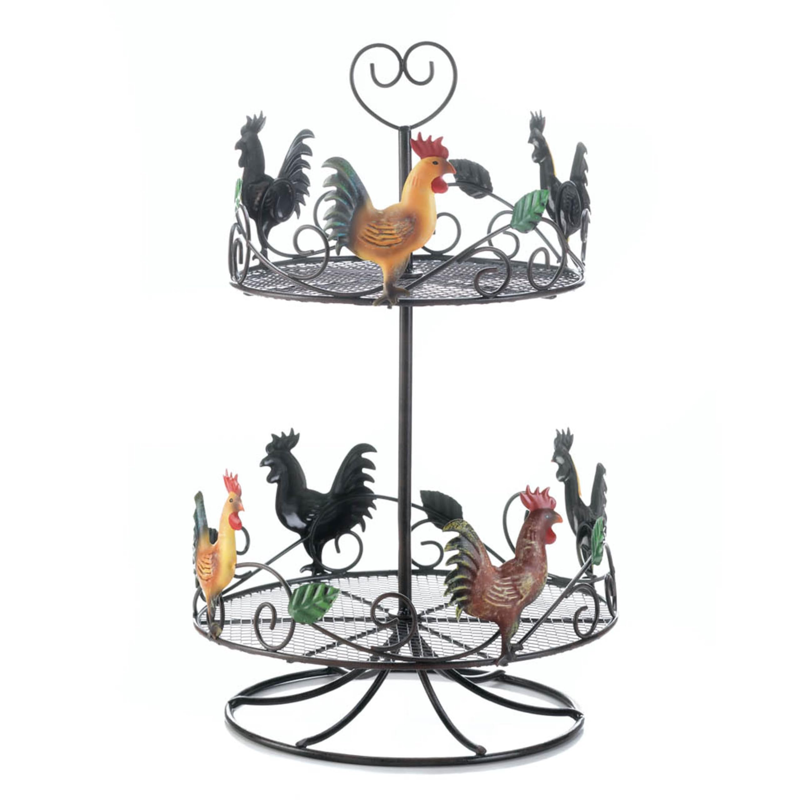 Rooster 2 Tier Countertop Rack 10x10x17”