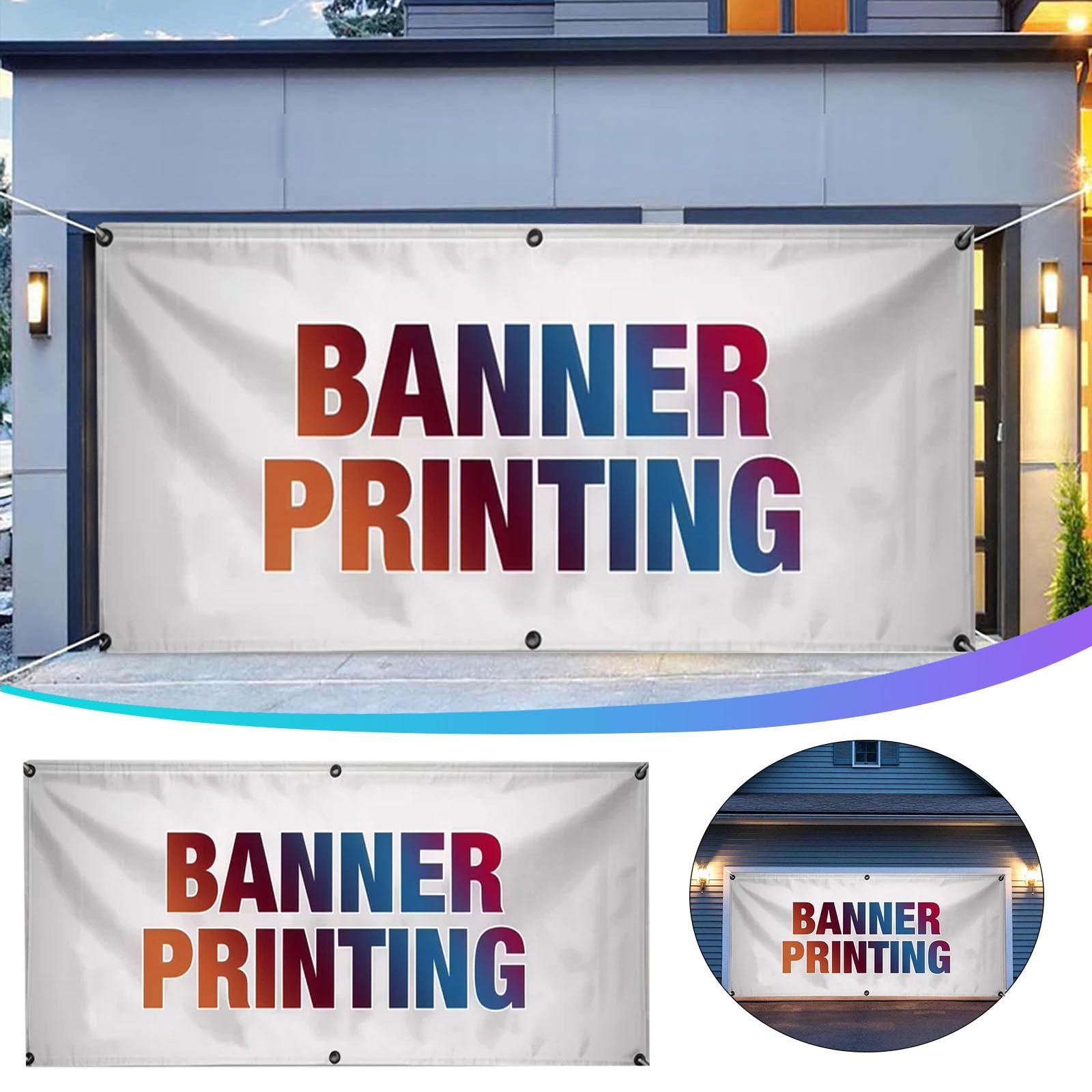 Banner de graduación para puerta de garaje personalizable que se puede personalizar de acuerdo a tus patrones favoritos.