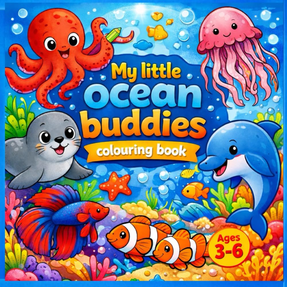 My Little Ocean Buddies Colouring Book