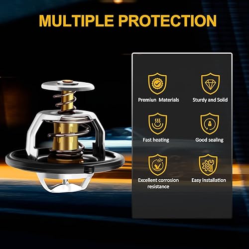 Miniatura 5 de INEEDUP 19301-P8E-A10 Equipo original Termostato de refrigerante de motor Conjunto de entrada de agua para Acura CL 1997-1999 2001-2003, para Acura