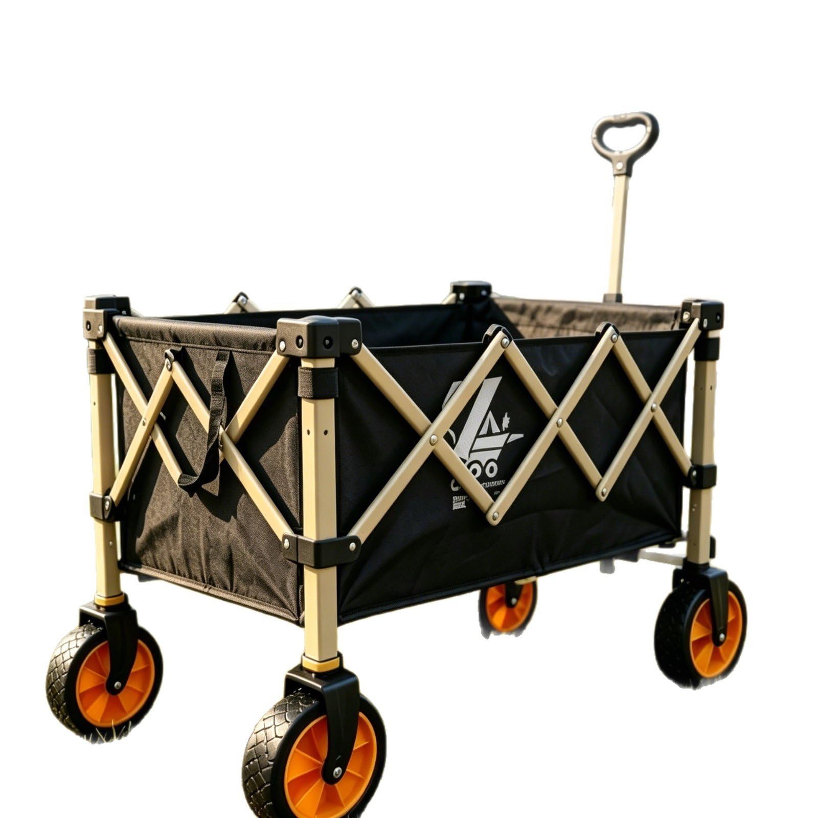 Carrello Utility Pieghevole da Esterno, Ruote universali silenziose, Carrello portatutto, Festival musicali, Per famiglie numerose, Ruota universale silenziosa standard, 5 pollici