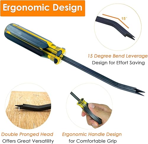 Miniatura 2 de Removedor de grapas para tapicería  Extractor de grapas, herramientas de tapicería con doble punta, herramienta removedor de grapas para quitar