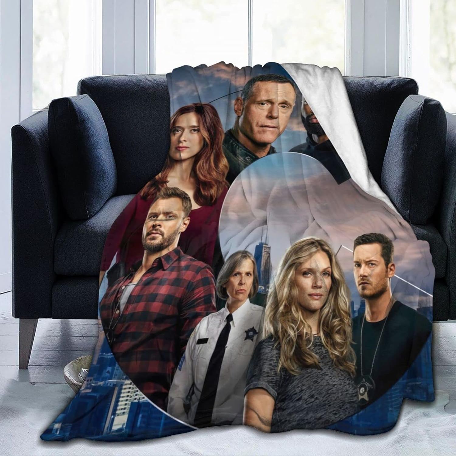 CHAOJIU ChicagoPd Blanket Ultra Soft Flannel Throw Blanket