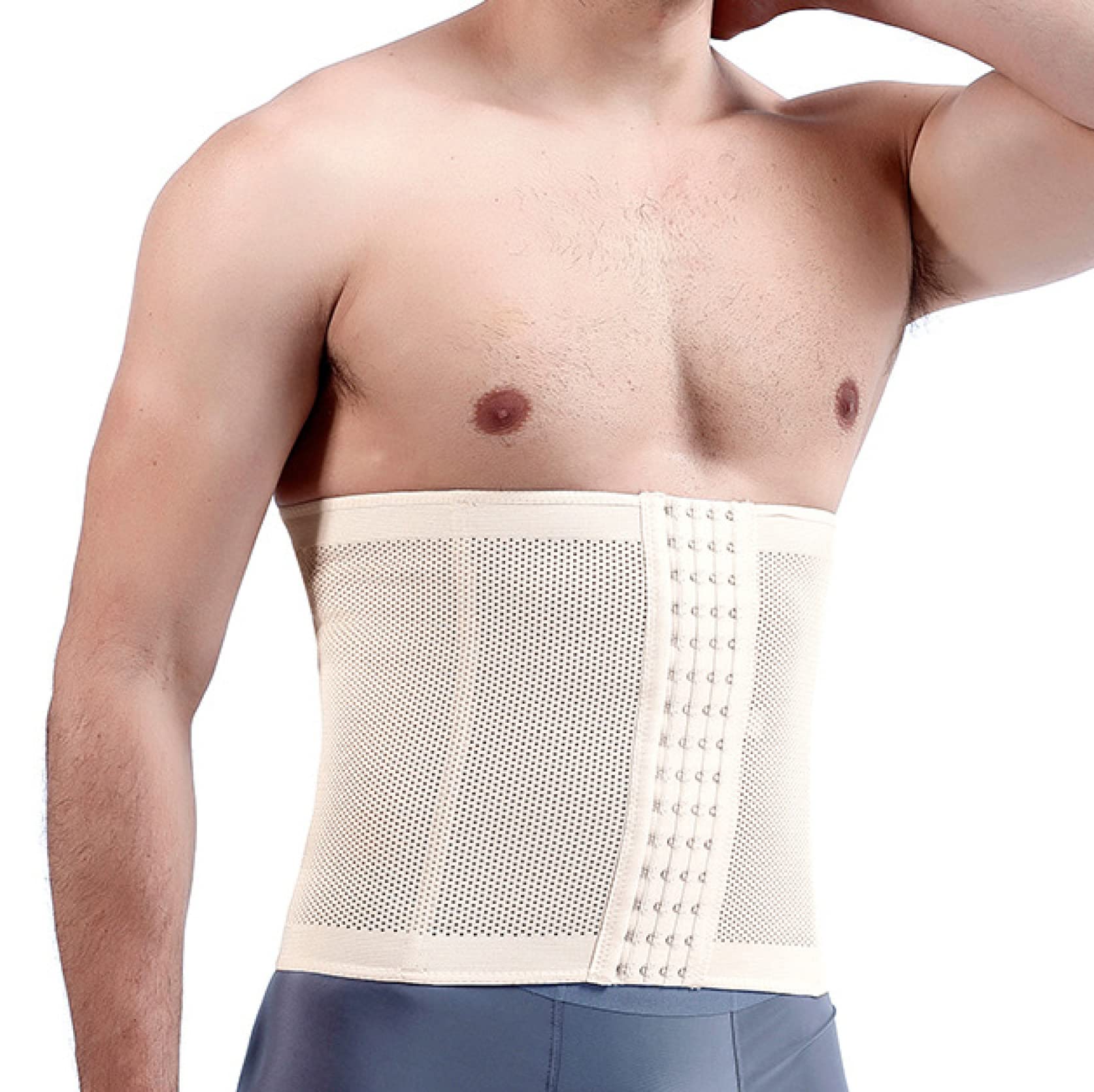 męskie trymery do modelowania sylwetki, regulowany pas do ćwiczeń talii z haczykami, opaska do ćwiczeń modelujących brzuch