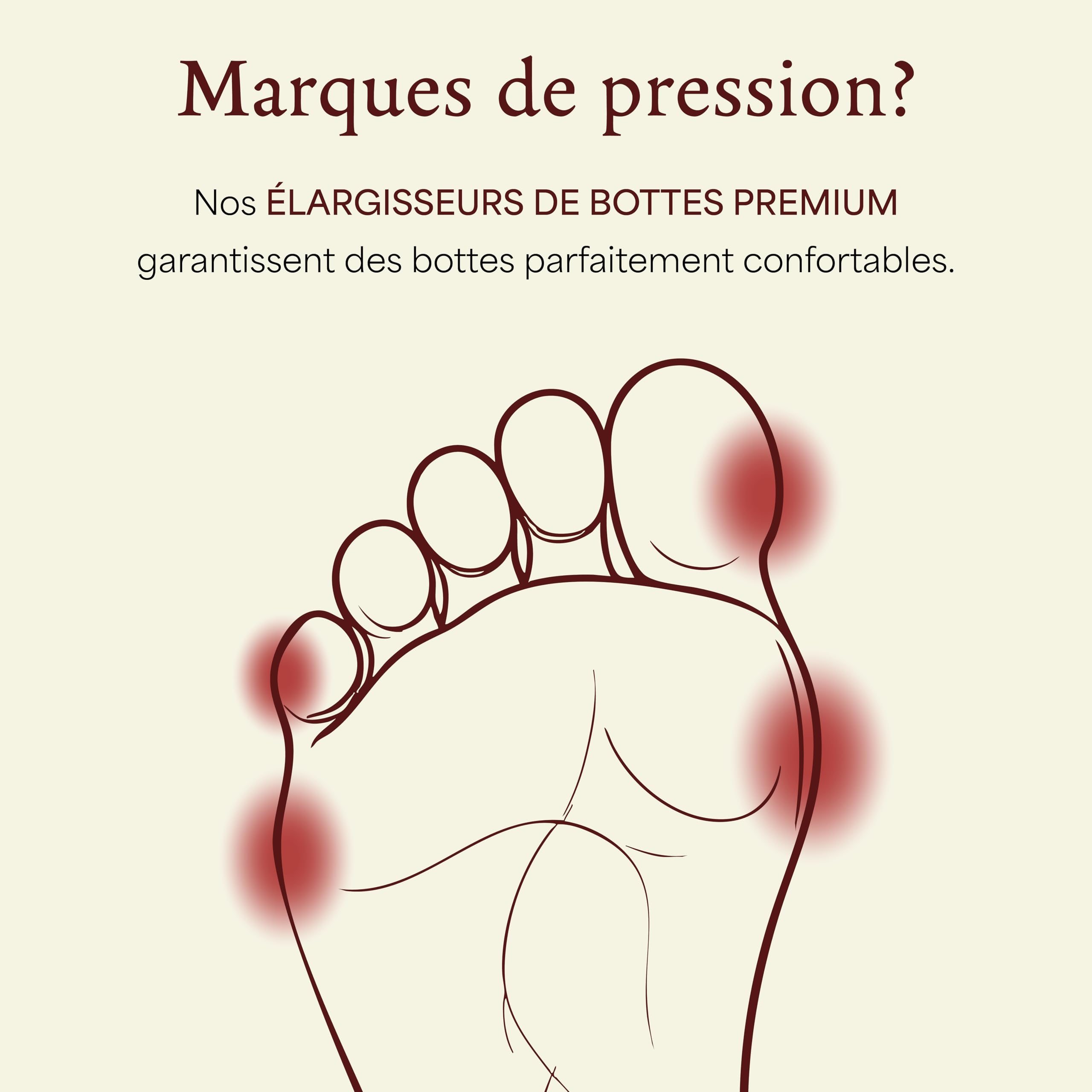 Langer & Messmer ecarteur chaussures pour femmes contre les chaussures ou bottes qui serrent en bois de hêtre et un mécanisme stable en métal incl. assouplisseur cuir chaussure 50 ml