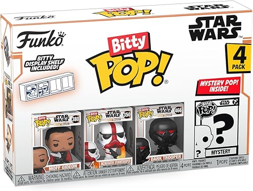 Miniatura 7 de Funko Bitty Pop! The Mandalorian Mini Juguetes Coleccionables Paquete de 4  Moff Gideon, Incinerator Stormtrooper, Dark Trooper y Mystery Chase
