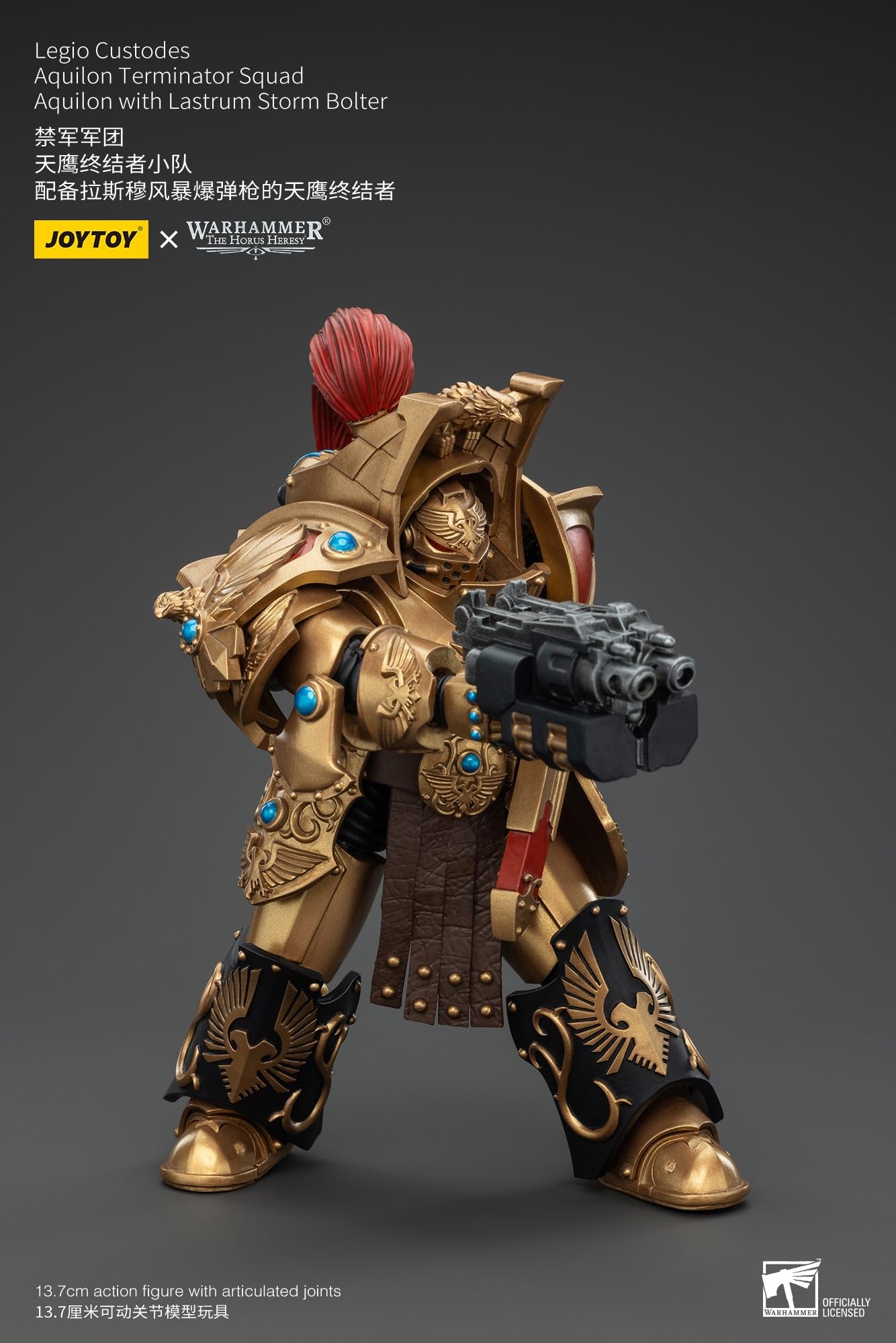 JoyToy Warhammer 40K Legio Custodes Aquilon Terminator Squad z Storm Bolter figurka w skali 1:18