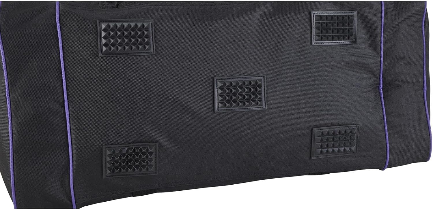 Speedway Motors Black Racing Gear Duffel Bag, Spacious Storage for Helmet, Racing Suit & Other Gear, Features Padded Shoulder Strap, Reinforced Handles, Multiple Zippered Pockets