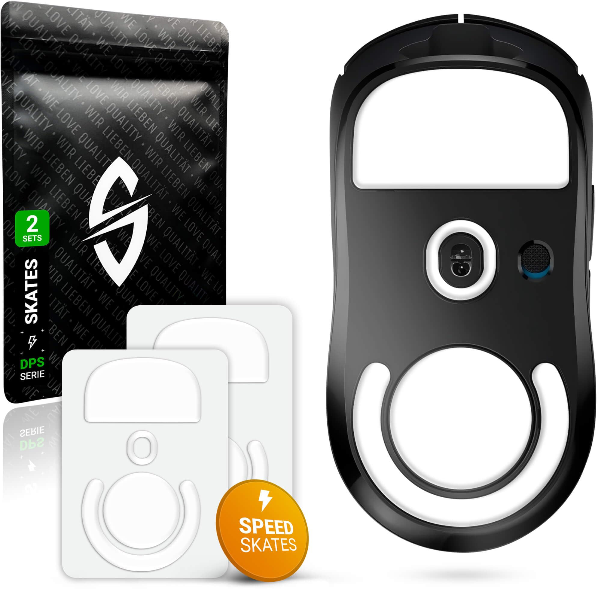 SensoryBoost DPS Glides (2er Set) kompatibel mit Logitech G PRO X Superlight - Ultra Schnell, Abgerundet, Langlebig - PTFE - Ersatz-Mausfüße, Skates – Gaming Maus Upgrade Zubehör