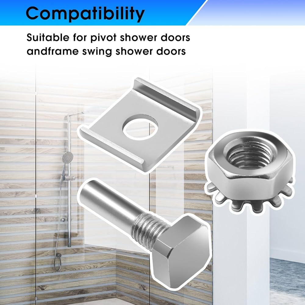 Amazon.co.jp: GGTE ガラスシャワードア ステンレススチール