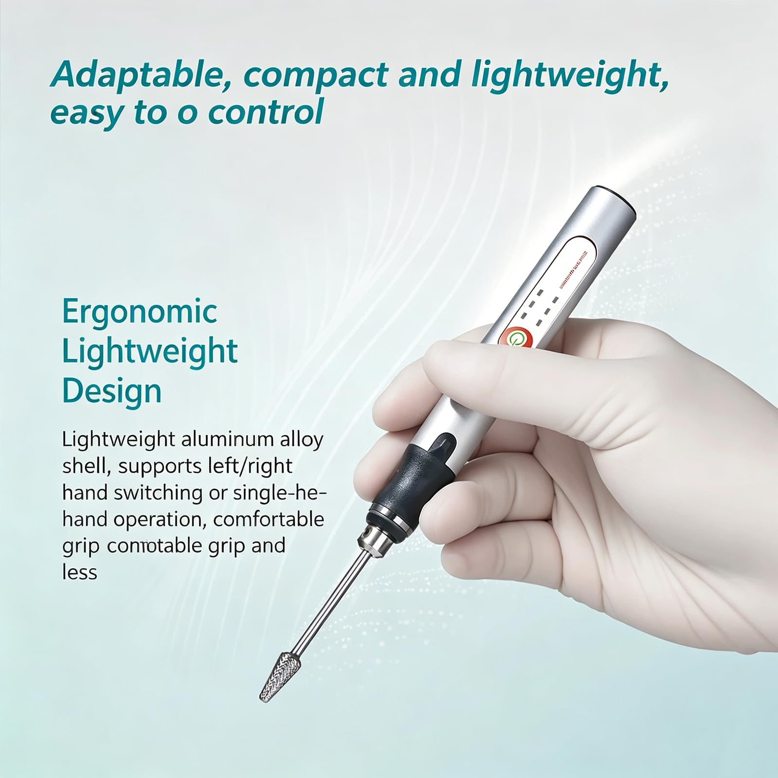 Molinillo De Tejido Manual, Homogeneizador Eléctrico Portátil, con Ajuste De 3 Velocidades, Mortero De Acero Inoxidable para Microtubos De 2 Ml, Preparación De Muestras De Laboratorio