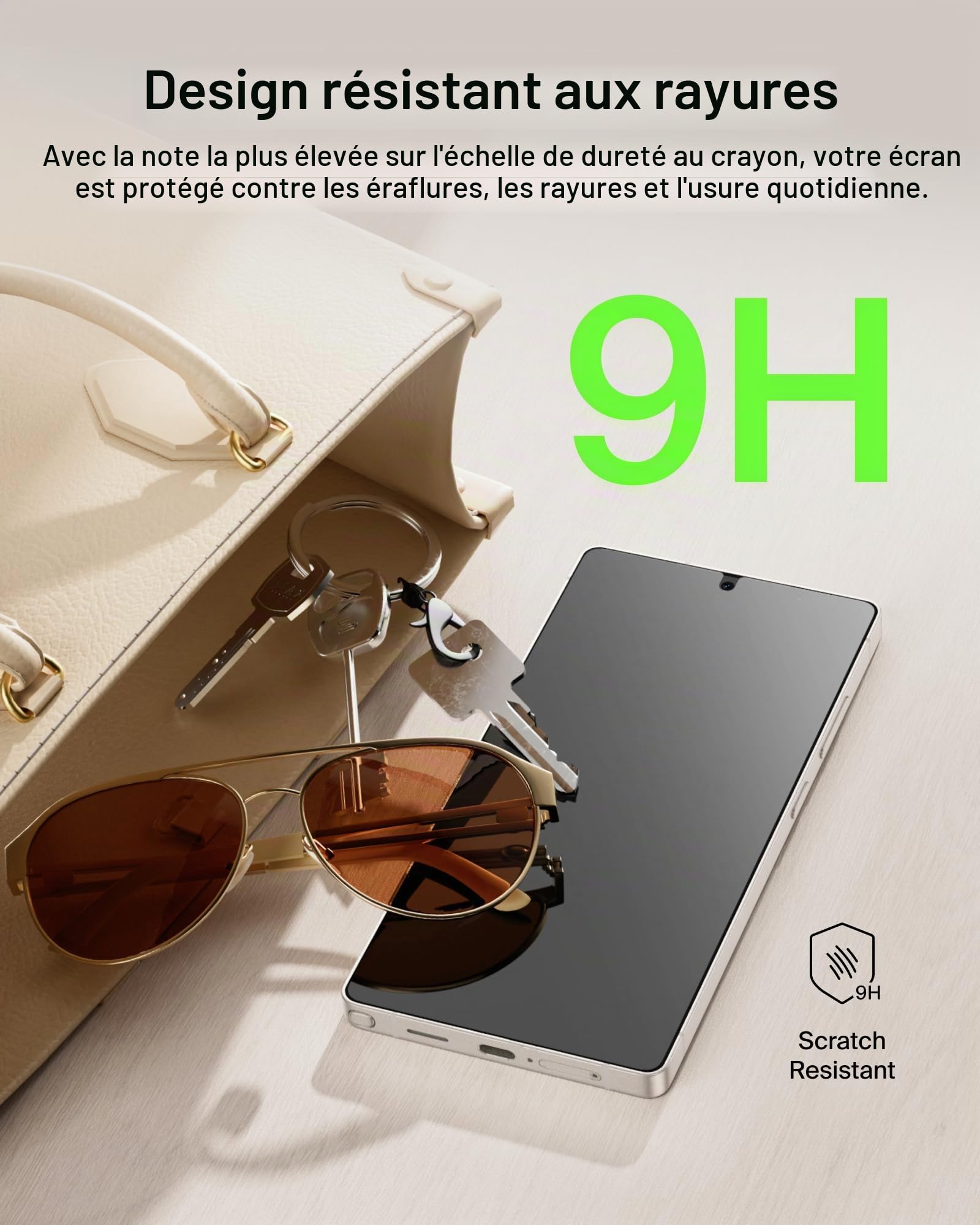 Belkin ScreenForce Titan SmartShield Protection D'Écran Anti-Espion pour Samsung Galaxy S26 Ultra, Protection Antirayure, Anti-trace de Doigt, Ultrafine, Avec Support Easy Align