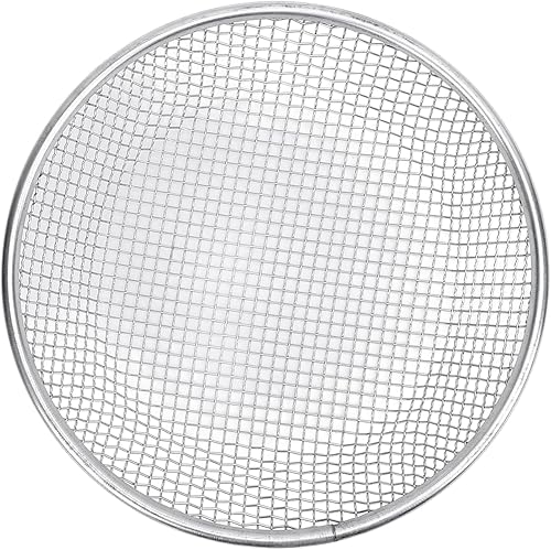 Miniatura 11 de Tamiz de suelo de acero inoxidable, versátil herramienta de jardinería a prueba de óxido con pantallas de malla, colador con guantes antideslizantes