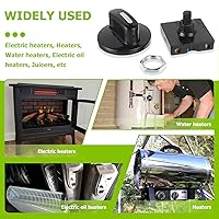 Vista 7 de Interruptor giratorio 13A-125V/10A-250V, selector de velocidad universal de 4 posiciones y 3 velocidades, interruptor giratorio para calentador