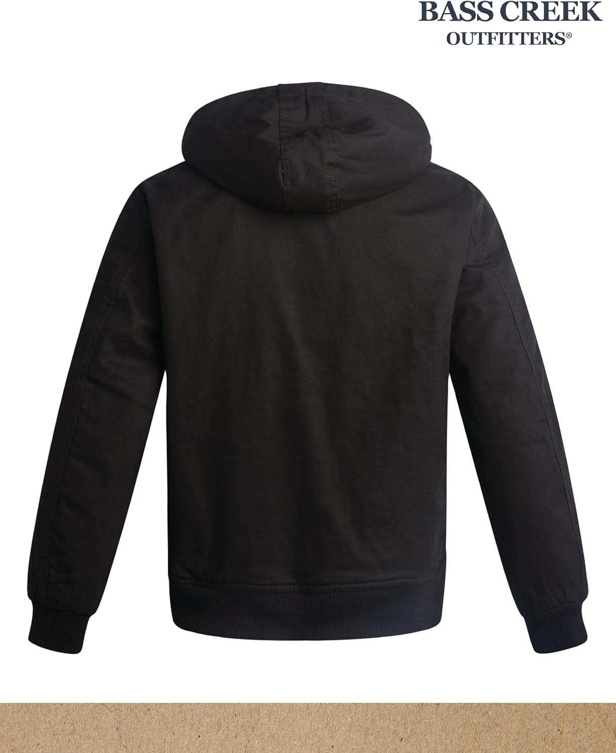 Bass Creek Outfitters Mens Canvas Jacket - Heavy Duty Cotton Sherpa Lined Zip Up Duck Work Jackets for Men (Sizes M-XXL) - Image 7