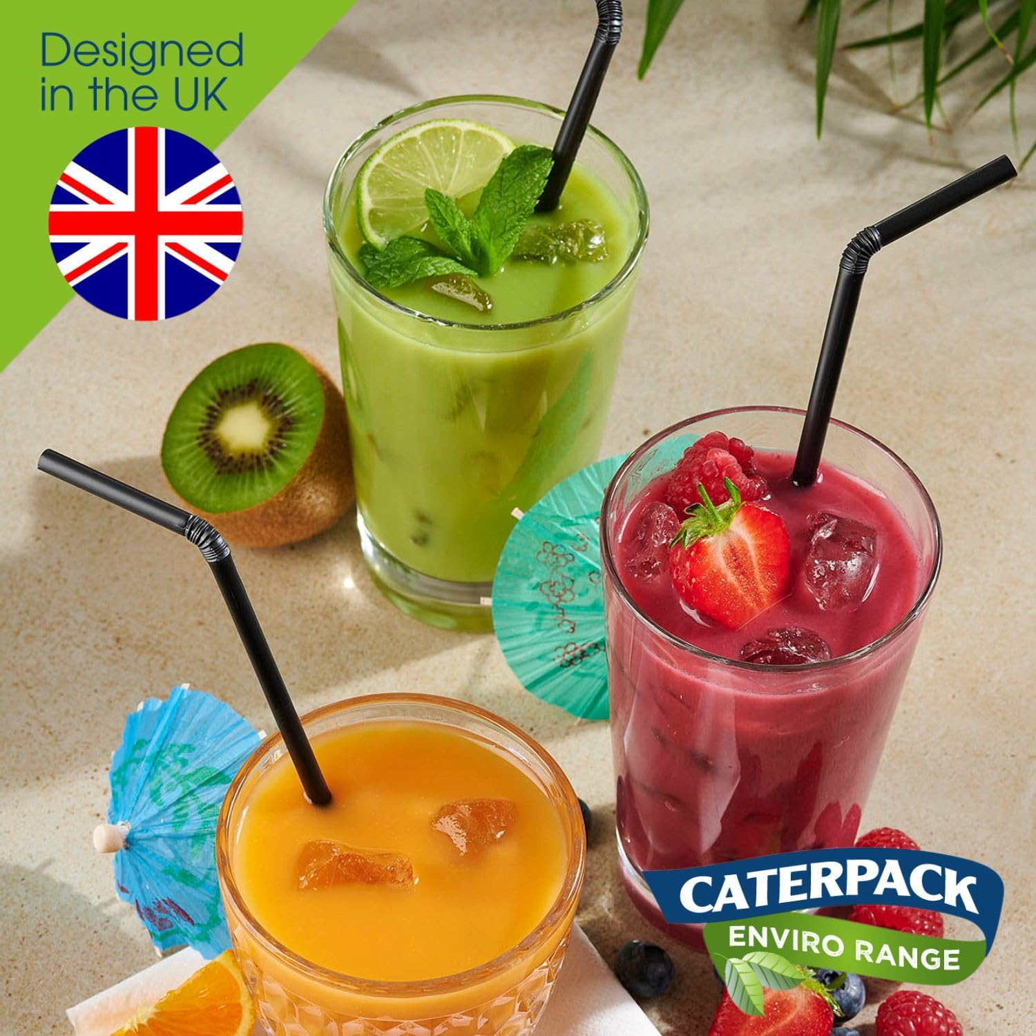 Pailles: Paille Cocktail Papier Kraft 130mm X 6mm