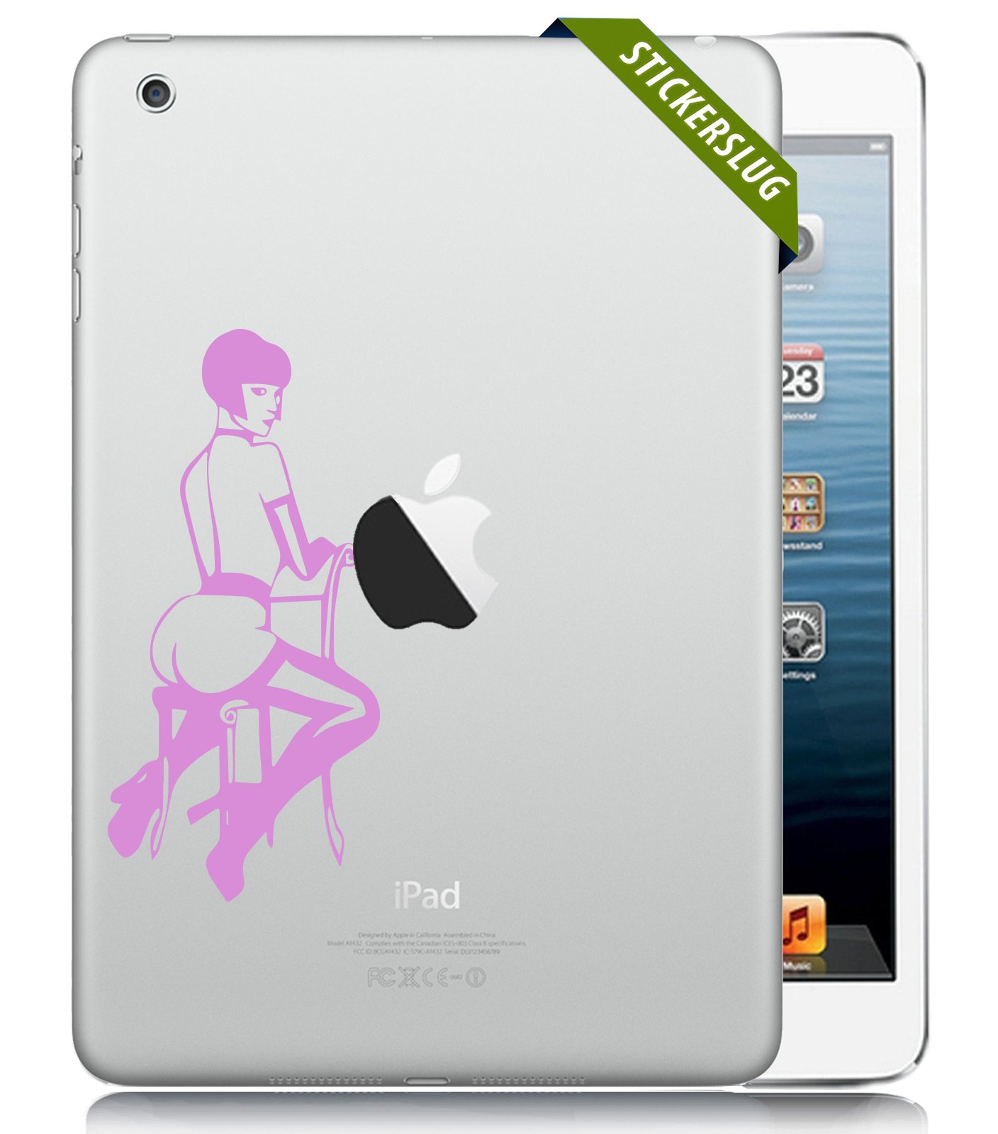 Sexy XXX Pin Up Girl Decal for Apple iPad Mini/Retina