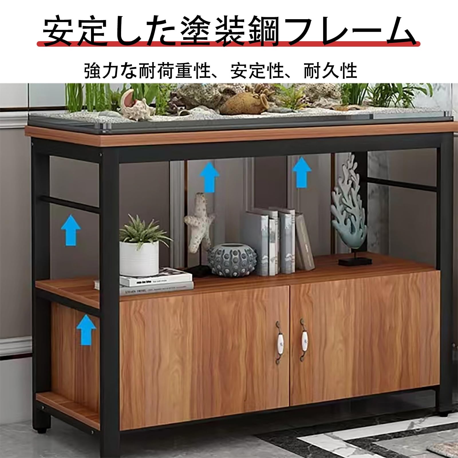 Amazon.co.jp: MIISAGS 水槽台 水槽置き台 60/80/90/100/120cm水槽用