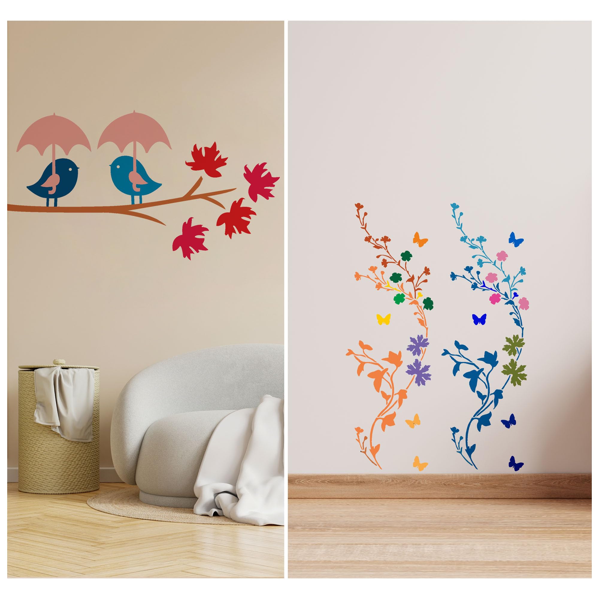 Kayra Decor Stencils for Wall Painting - Combo of Nature Love Theme Stencils for Home Decoration (16 inch x 24 inch) (B0B7RK57S5) Amazon Price History, Amazon Price Tracker