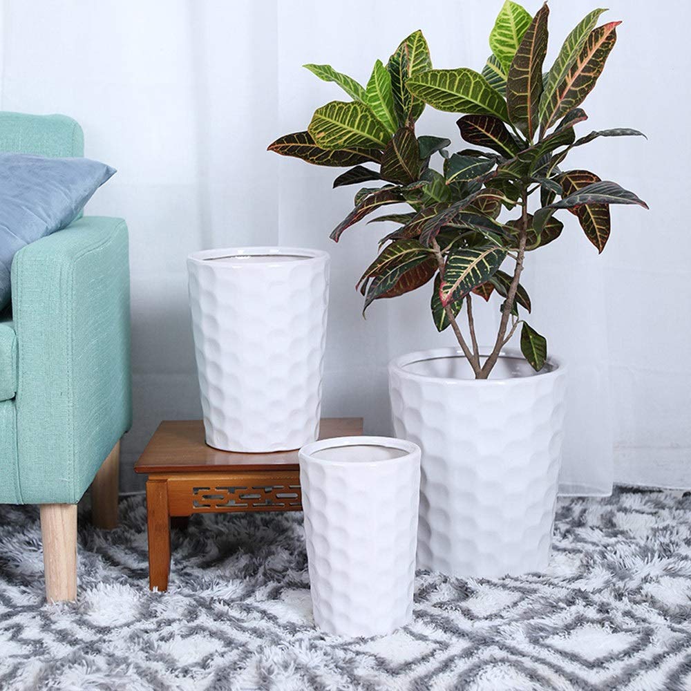 Bloempot Blauwe Bloempot Keramische Bloempot Outdoor Tuin Tafel Decoratie Bloempot Plant Pot Eenvoudige Plantenbak