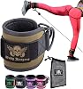 Body Reapers Gym Ankle Cuff Cable Attachment with Adjustable Velcro, Durable Double D-Rings & Cushioned Design for Glute, Leg & Lower Body Exercises, Comfortable Workout Straps & Ankle Cuff