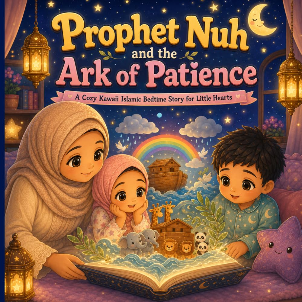 Prophet Nuh and the Ark of Patience: A Cozy Kawaii Islamic Bedtime Story for Little Hearts (Bedtime Prophet Stories)