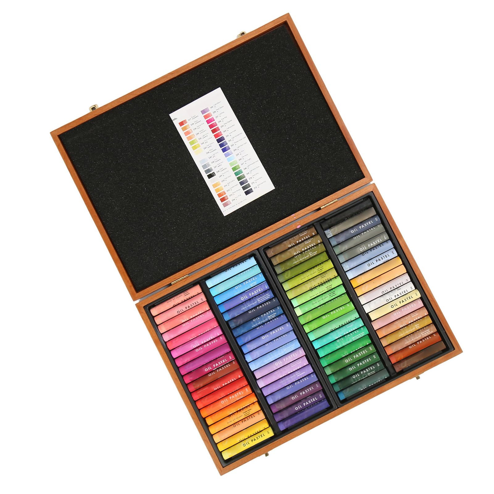 Professionelles Ölpastell-Set mit 72 Farben, weich, mischbar, hochpigmentiert – Künstlerbedarf für Anfänger, Schüler, Maler, Zeichner, Skizzieren, Porträts und Landschaften