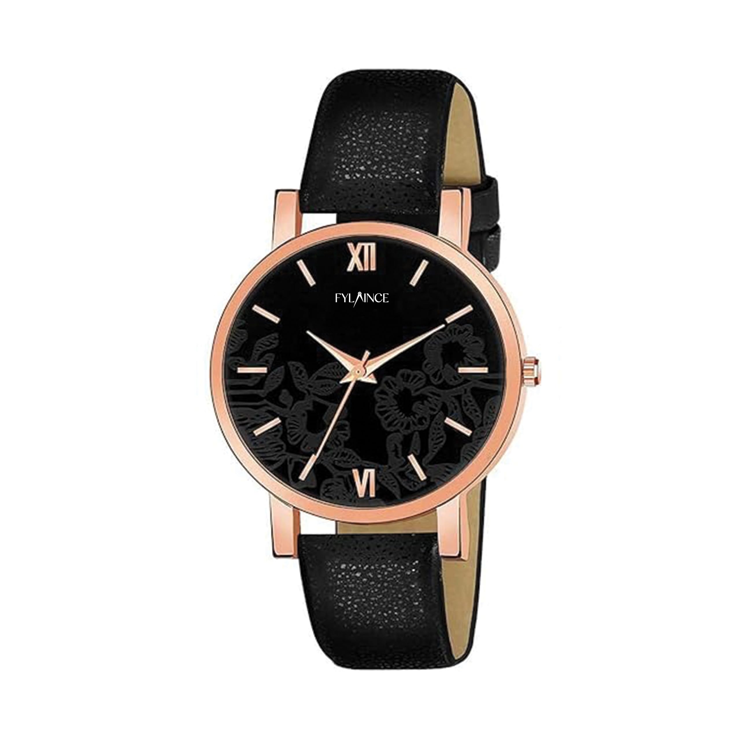 FYLAINCE™ Classic Blackish Analog Black Dial Women's Watch