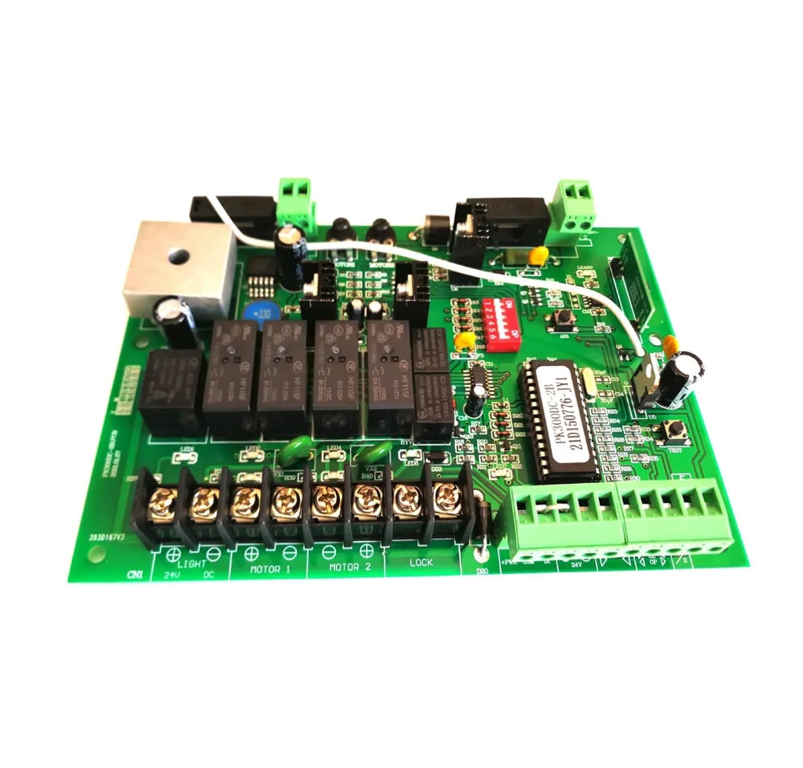Control Board for AC Sliding Gate Opener, Swing Gate Opener Motor Card Controller Circuit Card Board 24VDC Motor Strong Sensitivity(Kit 5)