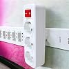 Badem10 Goliath Key Buttoned 3-Piece Group Socket Plug Socket Grounded Multiple Coupler Wireless