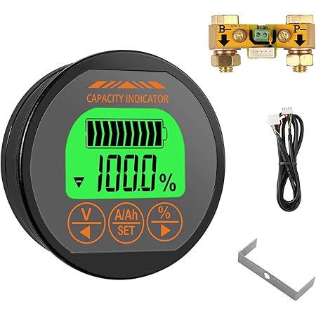 Amazon Com Renogy 500a 電池監控器 高低電壓可編程警報 電壓範圍10v 1v 和高達500a 相容 12v 鋰密封 凝膠 泛電池 汽車