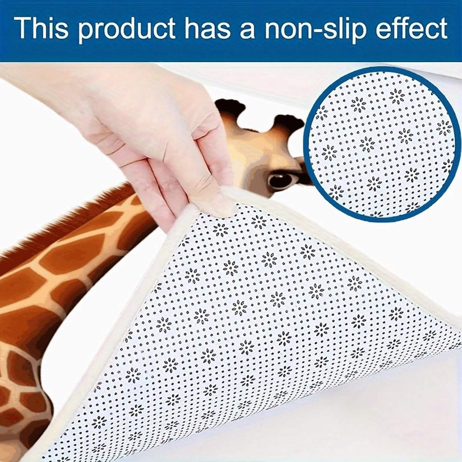 Giraffe Kitchen Mats with 2PCS Non-Slip Washable,Kitchen Rug Heavy Duty Durable, Floor Mats for Kitchen,Office,Sink,Laundry