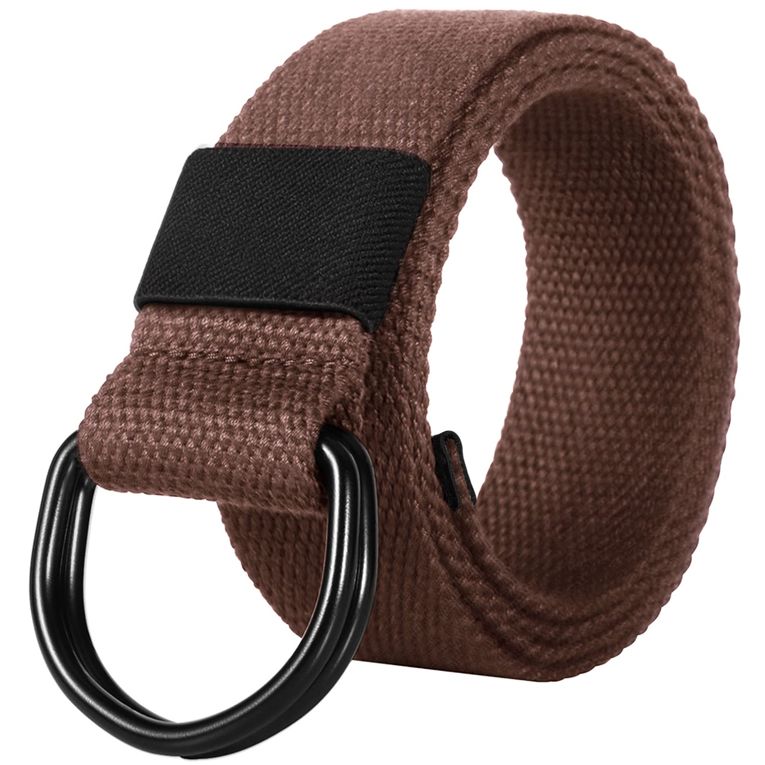 ITIEZY Leinwand Arbeitsgürtel, Herren Gürtel Ohne Löcher Stufenlos Verstellbar Outdoor Stoff Gürtel für Arbeit und Reisen