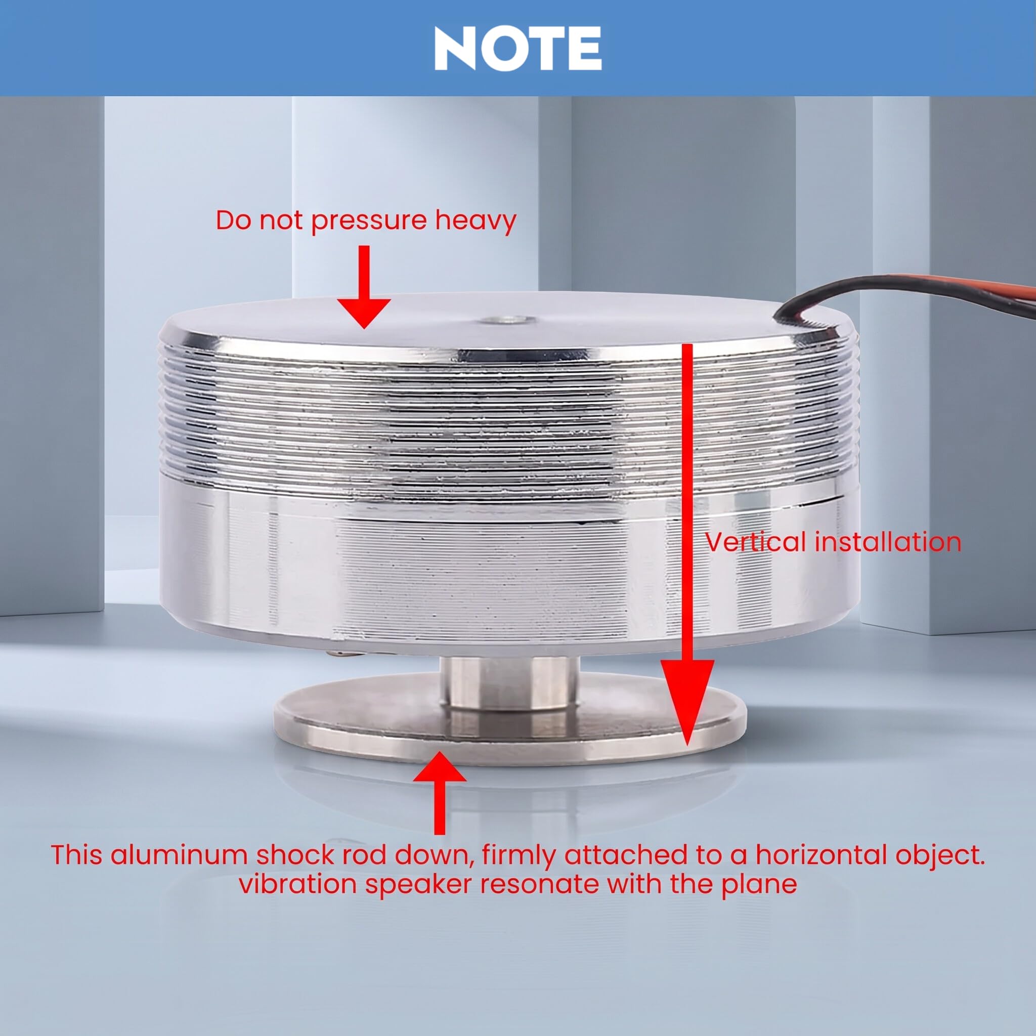 Duokon 1 Pezzi Altoparlante a Risonanza, Altoparlante a Vibrazione a Basso Rumore 50mm a 2 Pollici con Tutte le Frequenze, per Computer, Laptop, CD (8 Ω 20 w)