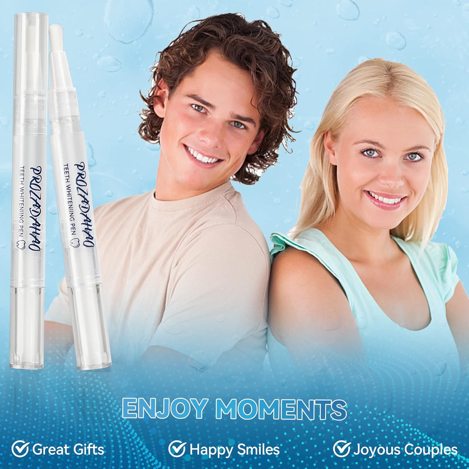 Teeth Whitening Pen, 2 Pcs Teeth Stain Remover to Whiten Teeth, Effective Teeth Whitening Gel Pen, 20+ Uses, Easy to Use at Home Travel, Painless, No Sensitivity, Mint Flavor : Health & Household