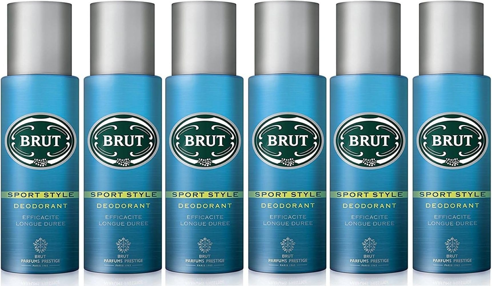 Brut Sport Style Deodorant Spray 200ml (Pack of 6) – Long Lasting Fresh Fragrance Men’s Aerosol Deodorant