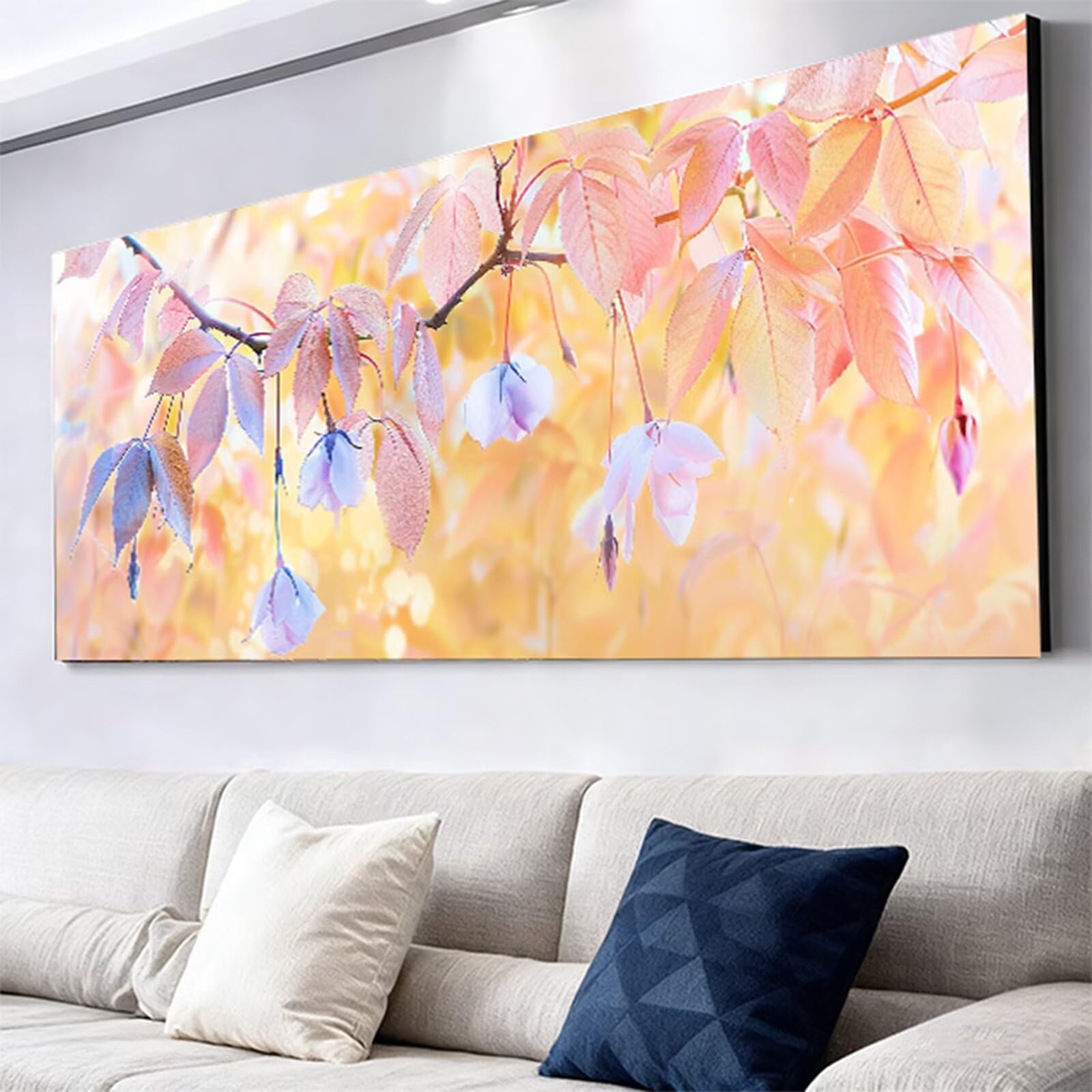 Diamentowe malowanie dla dorosłych, 5D diamentowe rysunki liść diament sztuka książka duże malowanie diamentowe, DIY DIY DIY dorośli ludzie, 270x90cm haft krzyżykowy diament płótno, dekoracja ścienna