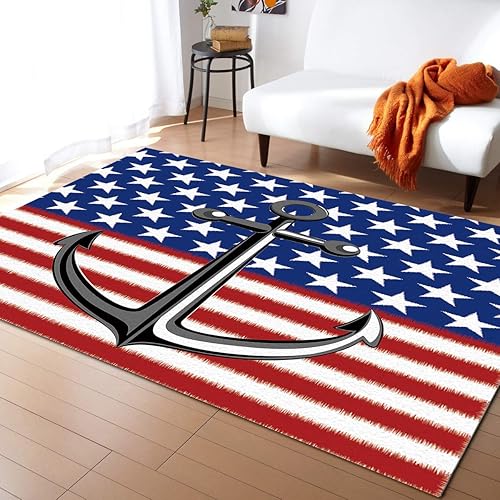 Miniatura 4 de Modernas alfombras rectangulares para interiores, alfombras de área náutica, suaves y de perfil bajo, tapetes absorbentes para entrada, garaje,