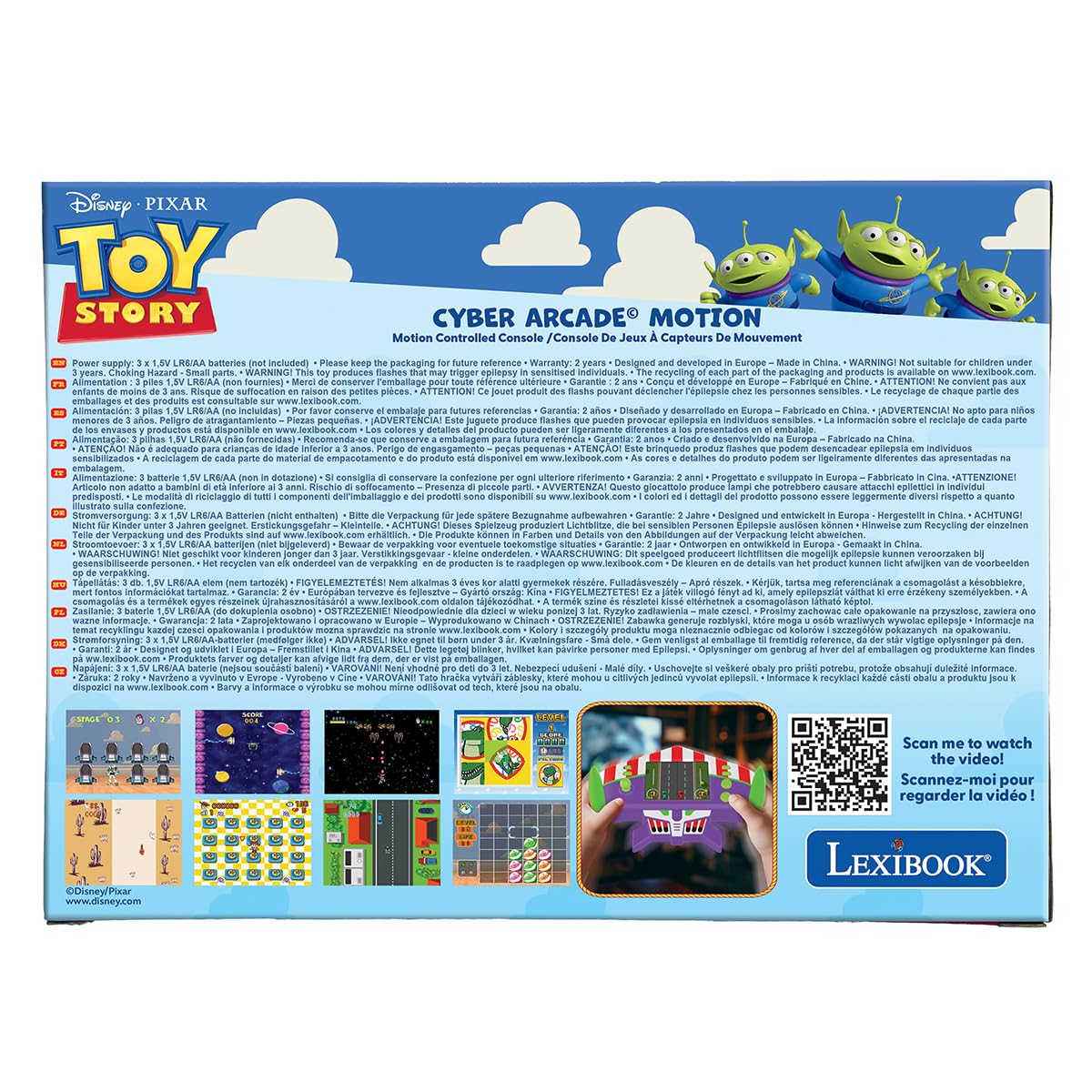 Lexibook, Toy Story, Konsola Cyber Arcade Motion, JL3180TSLXB