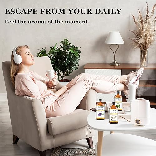 Miniatura 5 de EUQEE Aceite esencial de menta, aceite de menta puro aroma, aceites esenciales para difusores, aromaterapia, fabricación de velas y jabón (0.33