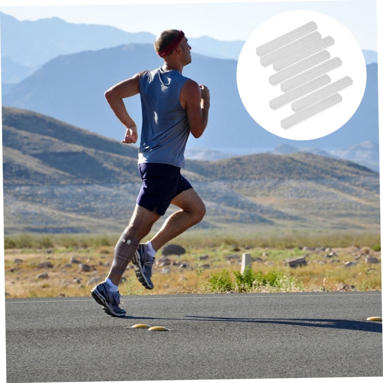 Yardwe 8pcs Adjustable Steel Weight Plates for Strength Training Durable Fitness Weights for Vests Running and Exercise Rustproof Design for Use