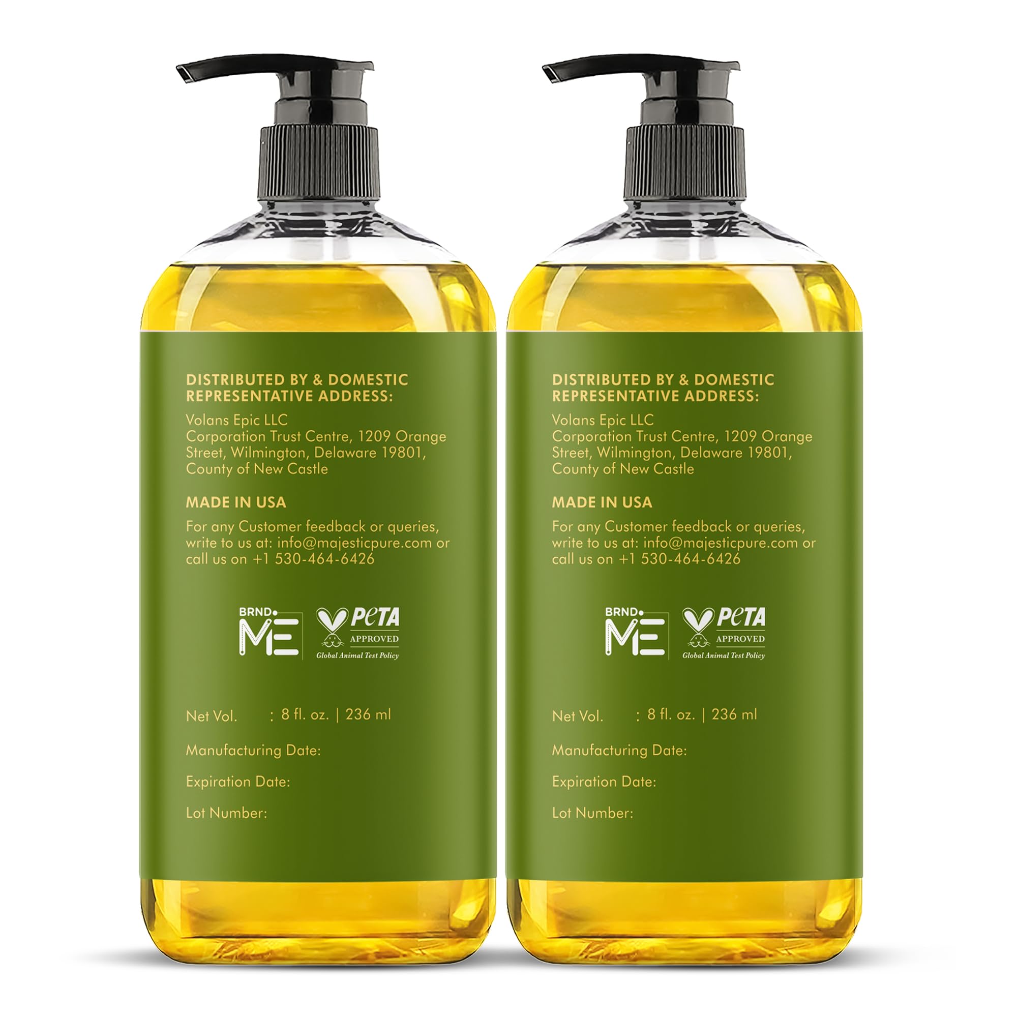 MAJESTIC PURE Arnica Sore Muscle Massage Oil for Body - Best Natural Therapy Therapy Oil with Lavender and Chamomile Essential Oils - Warming, Relaxing, Massaging Joint & Muscles, 8 fl. oz, Set of 2