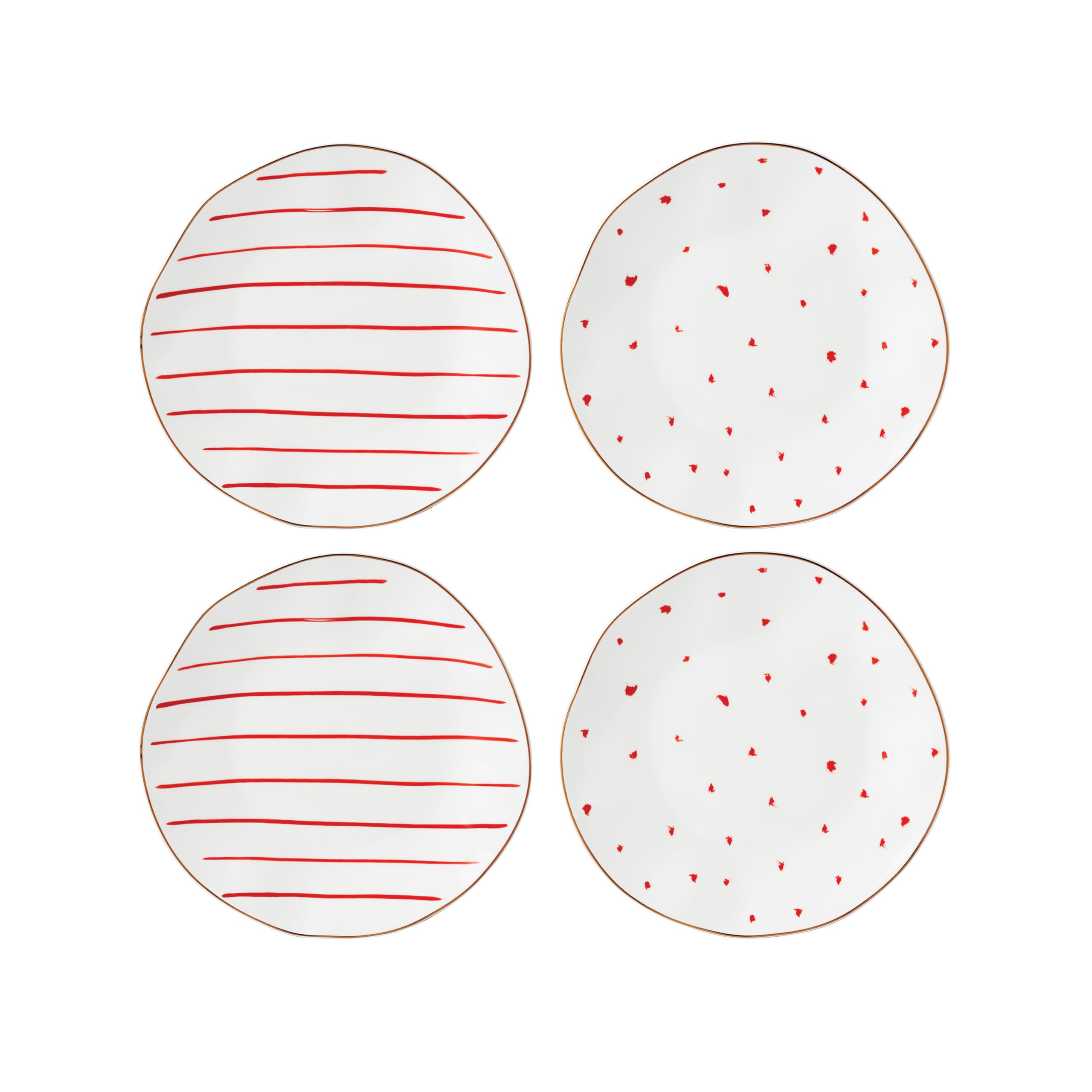 Lenox 896840 Garnet Bay Dessert Plates, Set of 4