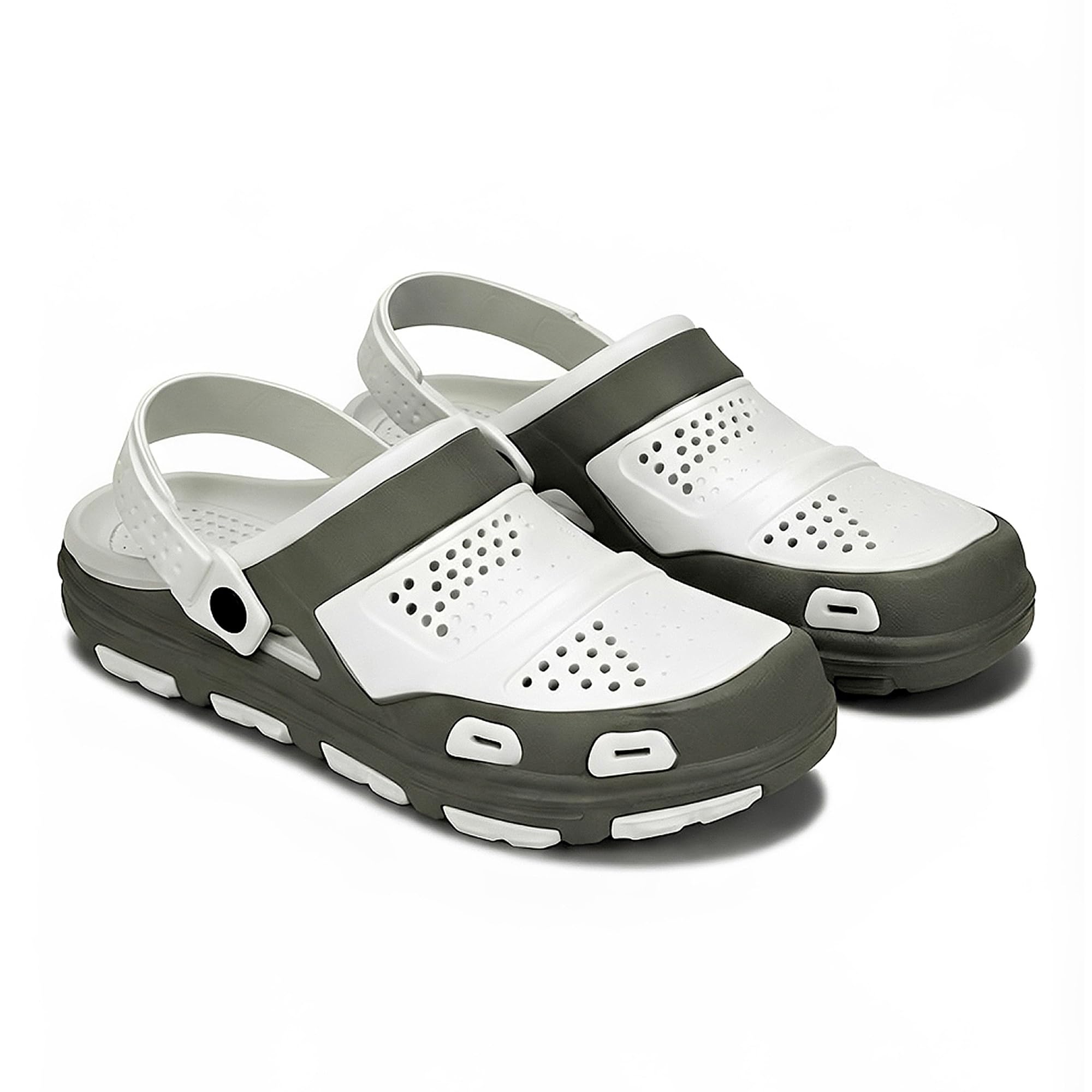 bruton Men's Lightweight EVA Clogs | Adjustable Back Strap | Breathable Slip-On Garden, Walking & Casual Clogs-picture-35